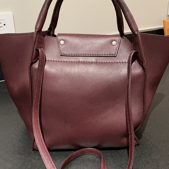 CELINE “Big Bag” burgundy size small. - Picture 3 of 9